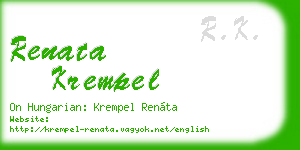renata krempel business card